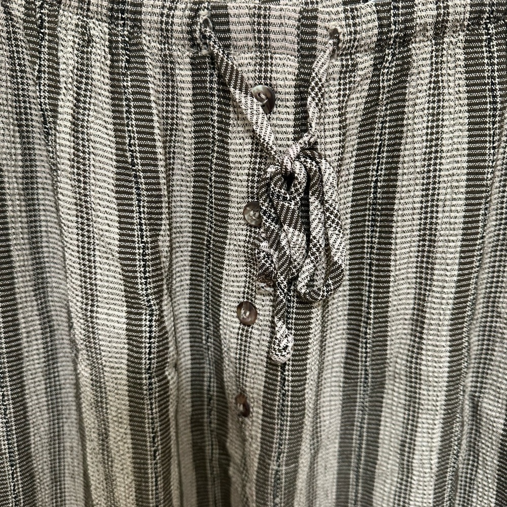 0122‎ COMPAGNIE INTERNATIONALE EXPRESS knit striped pants women’s size medium - Picture 4 of 7